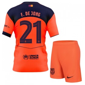 Koszulka FC Barcelona F. De Jong 21 Dziecięcy Trzeci 2025-26 Koszulki Piłkarskie Krótki Rękaw